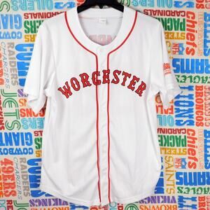 Worcester Red Sox Kristian Campbell Jersey Size M SGA Promo Screen Print White